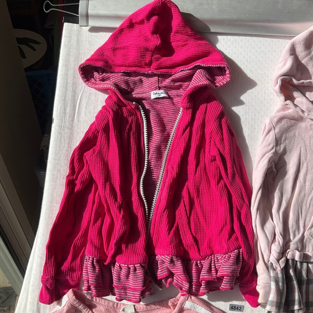 Circo Bundle of Clothes Baby Girl 18M Pink Gray T-shirts Full-zip Jacket Pj Set - Picture 2 of 12